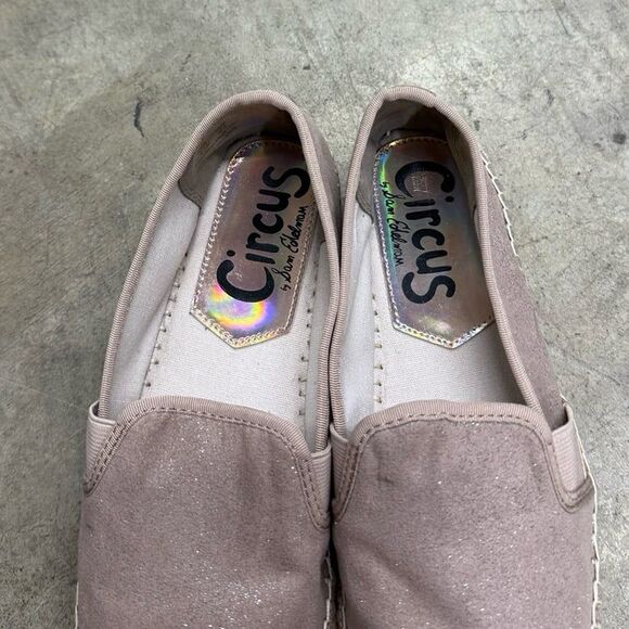 Circus by Sam Edelman Women's Christina Platform, Pink Sand New Shimmer Suede - Picture 4 of 5